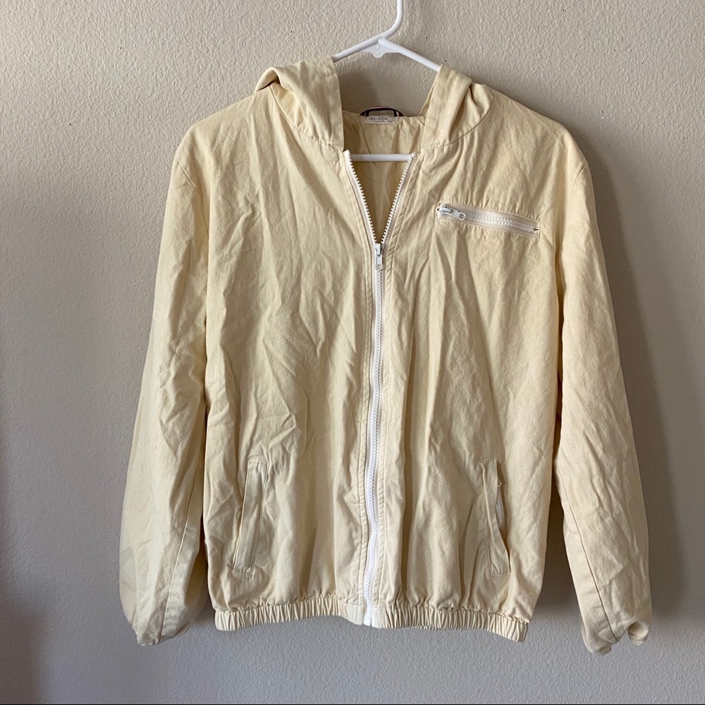 pale yellow krissy windbreaker